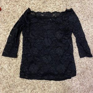 Off the Shoulder Lace Top